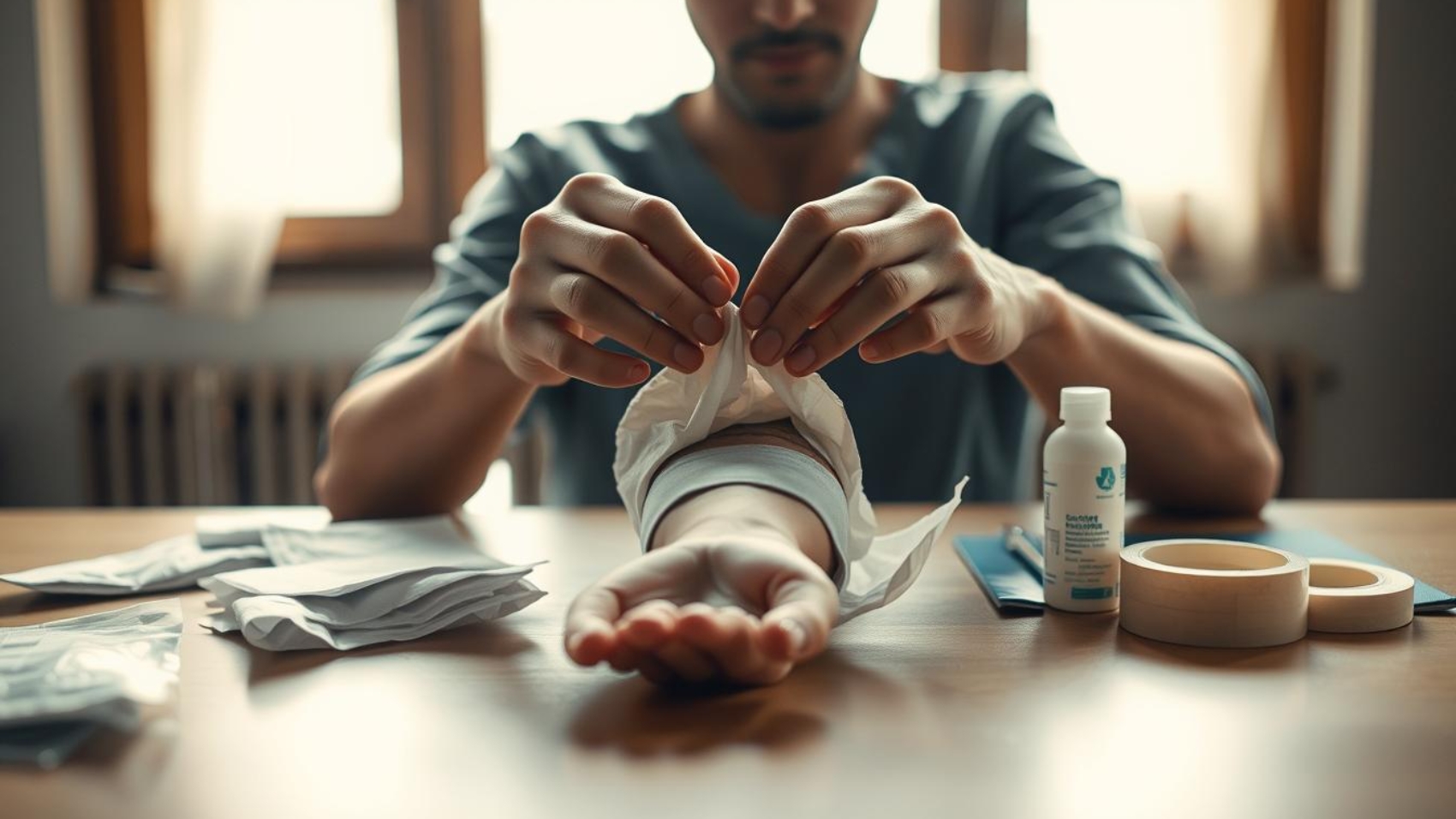 wound dressing changes at home
