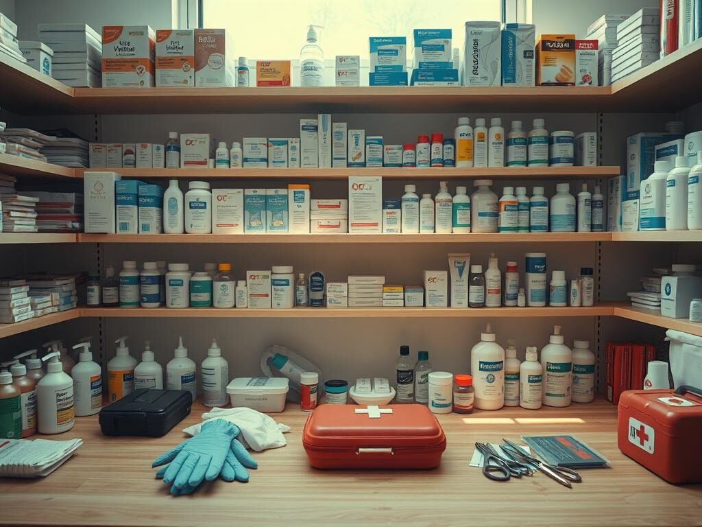 medical supplies station