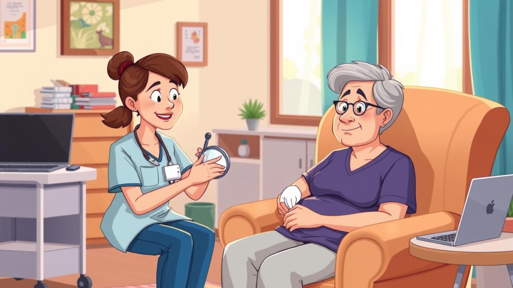 Home wound care nurse
