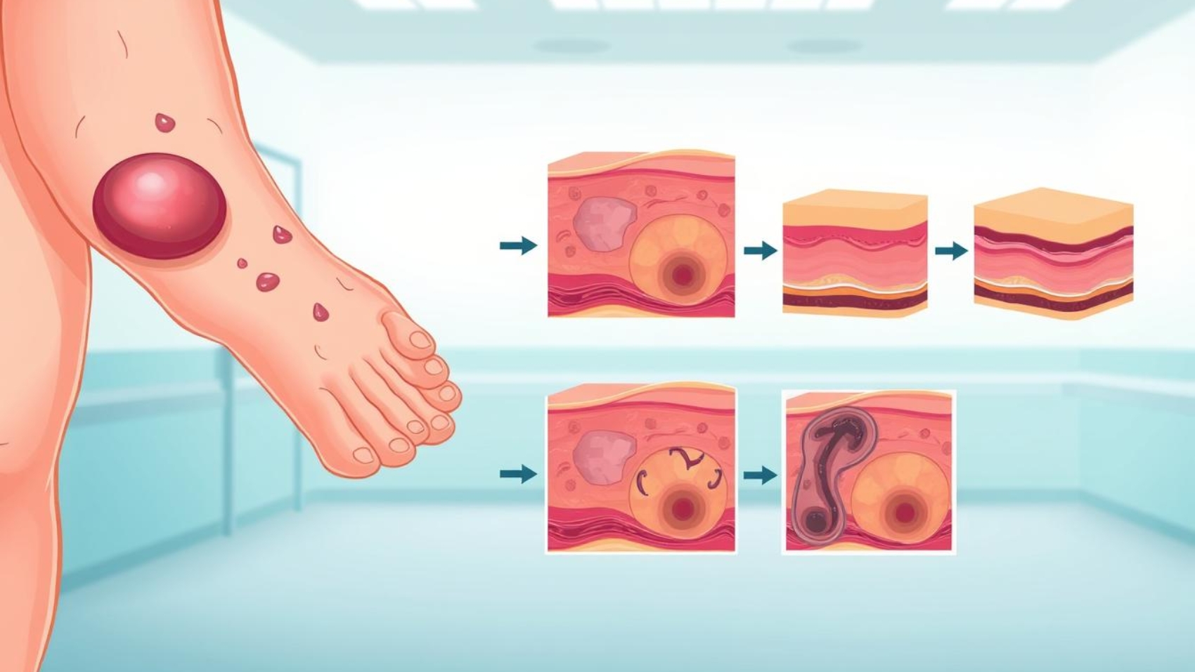 Pressure ulcer stages