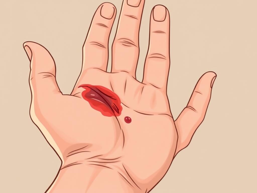 a detailed close-up view of a human hand with signs of wound infection, such as redness, swelling, and pus, against a neutral background in soft, natural lighting; the hand is positioned prominently in the foreground, with the fingers and palm clearly visible; the skin appears inflamed and irritated, with a focus on the area of infection; the image conveys a sense of concern and the need for proper wound care to prevent further complications. a detailed close-up view of a human hand with signs of wound infection, such as redness, swelling, and pus, against a neutral background in soft, natural lighting; the hand is positioned prominently in the foreground, with the fingers and palm clearly visible; the skin appears inflamed and irritated, with a focus on the area of infection; the image conveys a sense of concern and the need for proper wound care to prevent further complications.